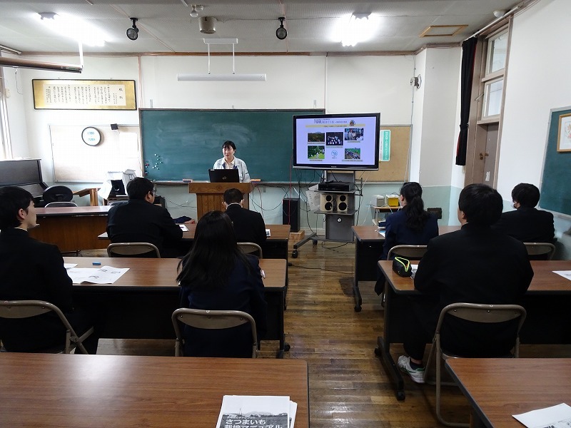 土壌やさつまいもについて講義